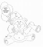 Image result for ASCII Art Birthday