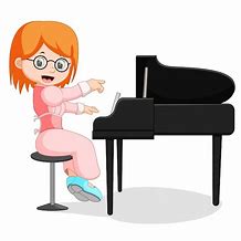 Image result for Play the Piano 卡通