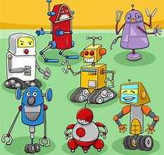 Image result for Robot in Factory Cartoon
