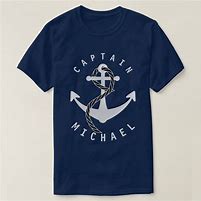 Image result for Captain T-Shirt with Anchor On Back