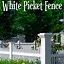 Image result for White Vinyl Picket Fence 4 FT