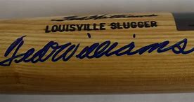 Image result for Ted Williams Upper Deck Autograph Bat