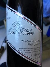 Image result for Peter Jakob Kuhn Oestricher Lenchen Riesling Spatlese Auction
