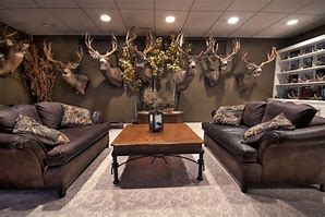 Image result for Hunting Man Cave Decor