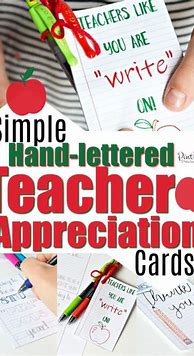 Image result for Teacher Appreciation Card Ideas