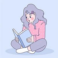 Image result for Girl Reading Illustration