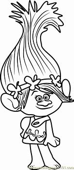 Image result for Poppy Trolls Colouring In
