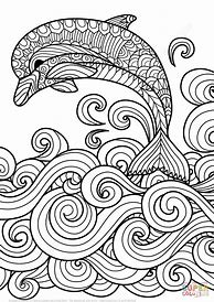 Image result for Dolphin Adult Coloring Pages