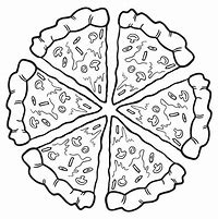 Image result for Pizza ClipArt Black and White