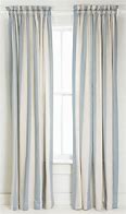 Image result for Blue and White Stripe Curtains