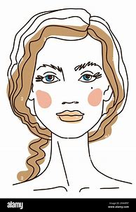 Image result for Asthetic Line Drawing Face