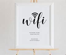 Image result for Wi-Fi Password Sign Template for April