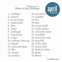 Image result for Photography Each Month Challenge