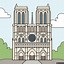 Image result for Notre Dame Paris Drawing