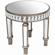 Image result for Mirrored Round Side Table