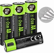 Image result for Rechargeable AAA USB Battery