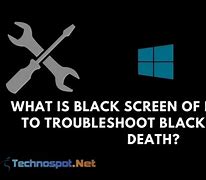 Image result for Computer Black Screen of Death