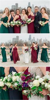 Image result for Burgundy and Emerald Green Wedding