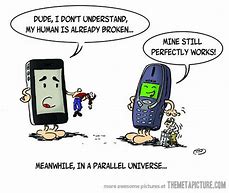 Image result for Comical On the Cell Phone Drawing