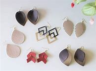 Image result for Homemade Leather Earrings
