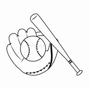 Image result for Clip Art Baseball Bat and Glove Image