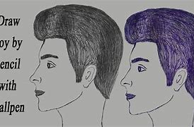 Image result for Boy Side Face Drawing