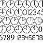 Image result for Analog Clock Font