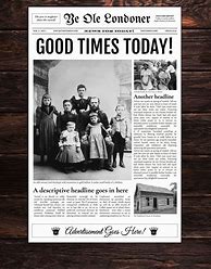 Image result for Editable Newspaper Front Page Template