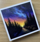 Image result for Milky Way Painting Simple
