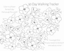 Image result for Walking Tracker with Floral Design