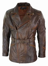 Image result for Long Leather Jacket