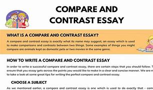 Image result for Compare and Contrast English