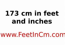 Image result for How Tall Is 173 Cm in Feet