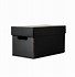 Image result for Black Storage Boxes with Lids