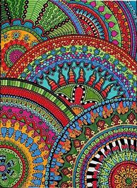 Image result for Colorful Zentangle Patterns Easy