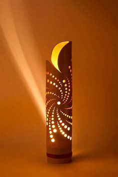 Bamboe lamp | Lampe bambou, Lampe en tuyau, Idée déco bambou