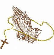 Image result for Praying Hands Rosary