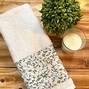 Image result for Green Hand Towels with Flowers On Them