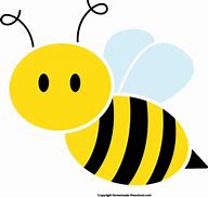 Image result for Yellow Bee Clip Art