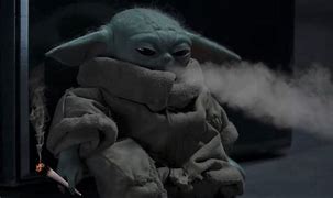 Image result for Baby Yoda Meme Weed