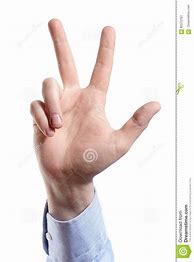 Image result for Hand with 3 Fingers Up