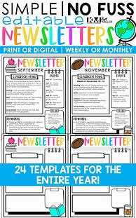 Image result for Free Class Newsletter Templates
