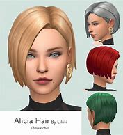 Image result for Sims 4 Cute Short Hair CC