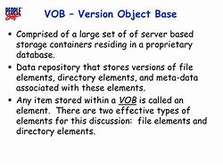 Image result for What Is a VOB ClearCase