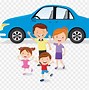 Image result for Family in a Car Clip Art