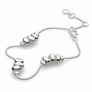 Image result for Silver Cuff Pebble Bracelet