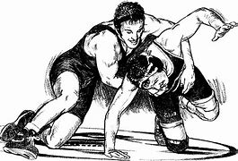 Image result for Black and White Children Vector Wrestler Clip Art