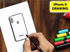 Image result for Drawing of iPhone X