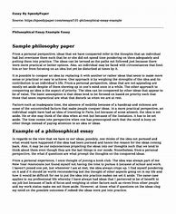 Image result for Philosophy Essay Examples