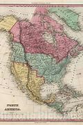 Image result for Map of North America in 1836